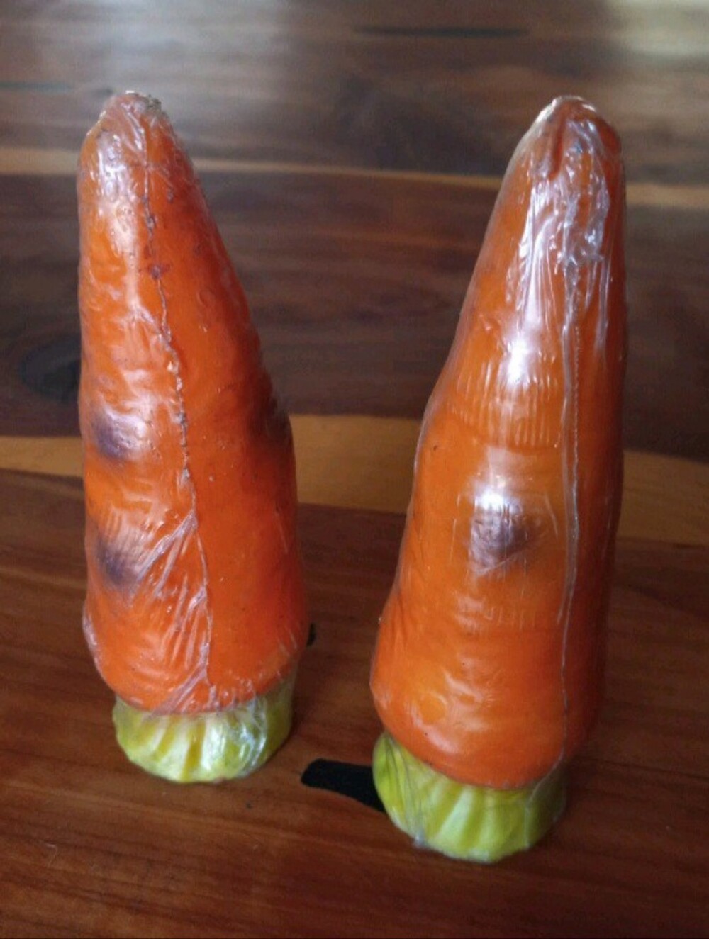 Farmhouse CountryVegetable Carrot, Pepper, Asparagus Shaped Wax Candles 4 Pc Lot - Picture 2 of 9